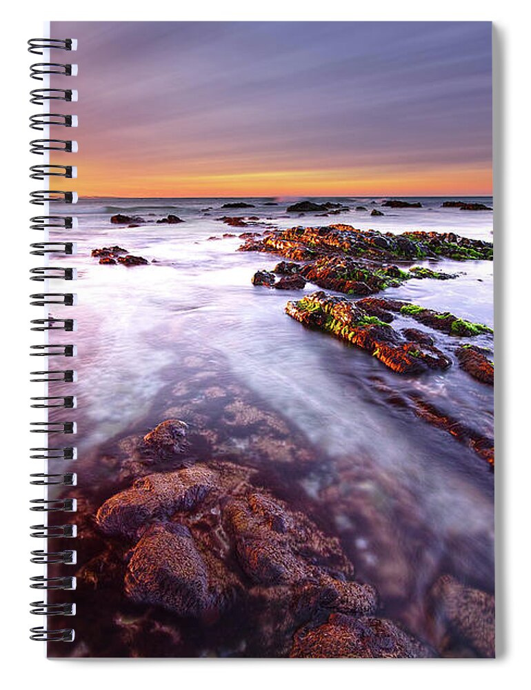 Tranquility Spiral Notebook featuring the photograph Rock Pool Perambulations by Edmund Khoo Photography