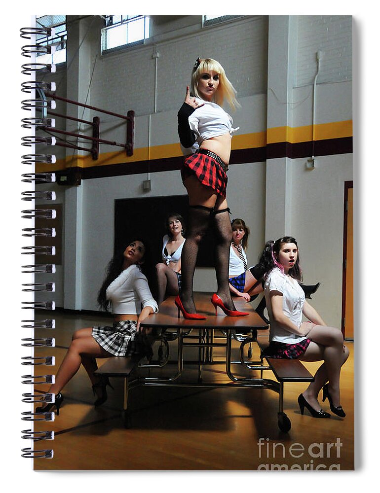 Girl Spiral Notebook featuring the photograph Rockers Rule by Robert WK Clark
