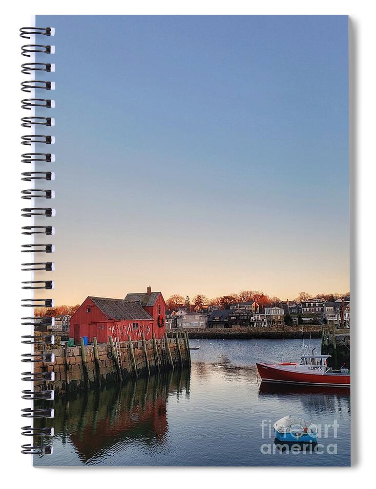 Rockport Spiral Notebook featuring the photograph Rockport Massachusetts by Mary Capriole