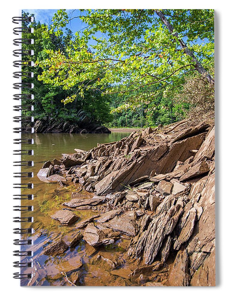 Water Spiral Notebook featuring the photograph Rocky Passage by Alan Raasch
