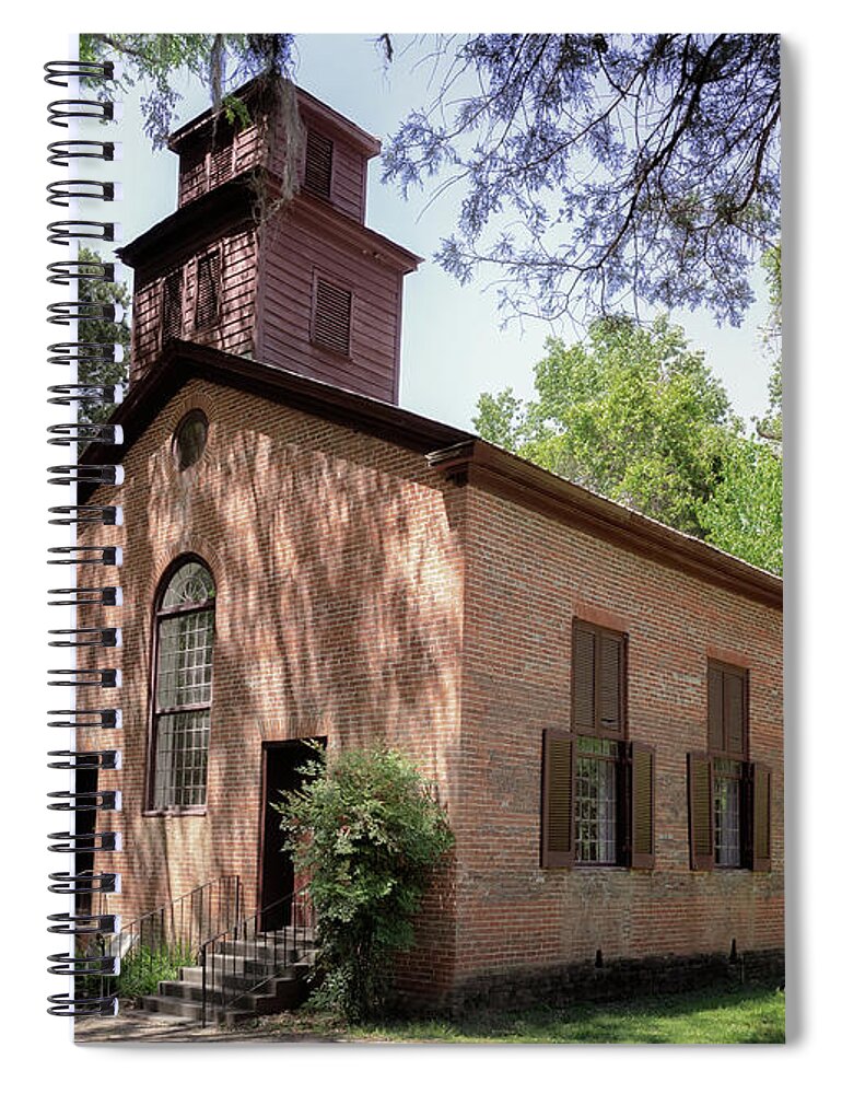Church Spiral Notebook featuring the photograph Rocky Springs Methodist Church by Susan Rissi Tregoning