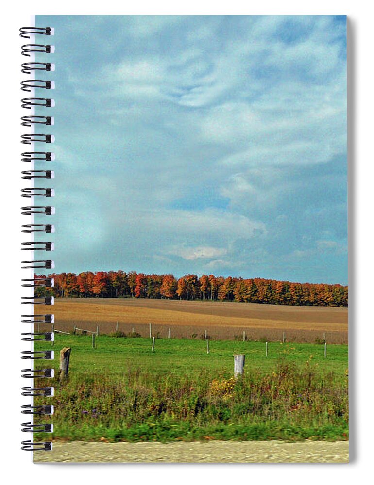 Rolling North Spiral Notebook featuring the photograph Rolling North by Cyryn Fyrcyd