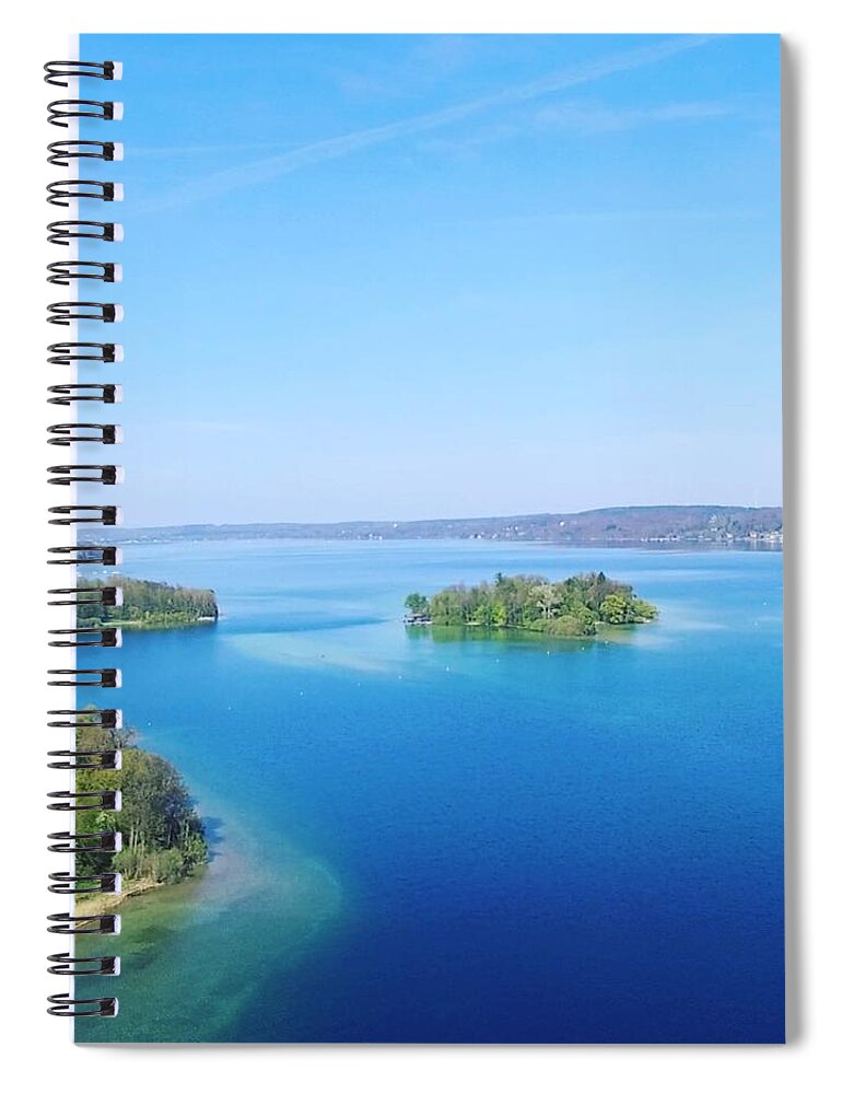 Starnberg Spiral Notebook featuring the photograph Roseisland by Daniel Hornof