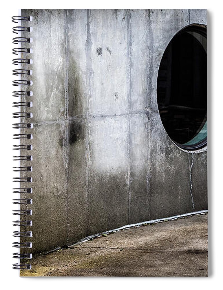 Abstract Spiral Notebook featuring the photograph Round Window by Steve Stanger
