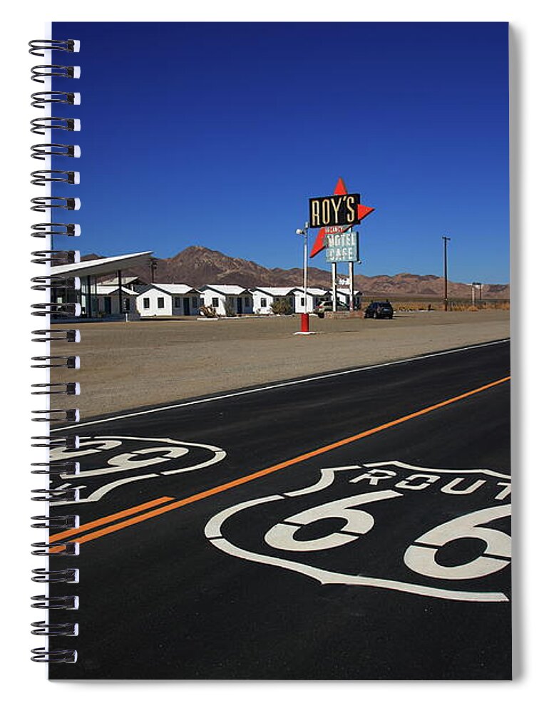 66 Spiral Notebook featuring the photograph Route 66 - Mojave Desert 2012 #2 by Frank Romeo