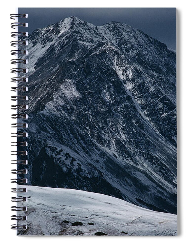 Scenics Spiral Notebook featuring the photograph Rugged Rocky Mountains by Aluma Images