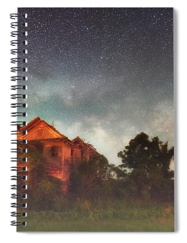 Ruined Dreams Spiral Notebook featuring the photograph Ruined Dreams by Russell Pugh