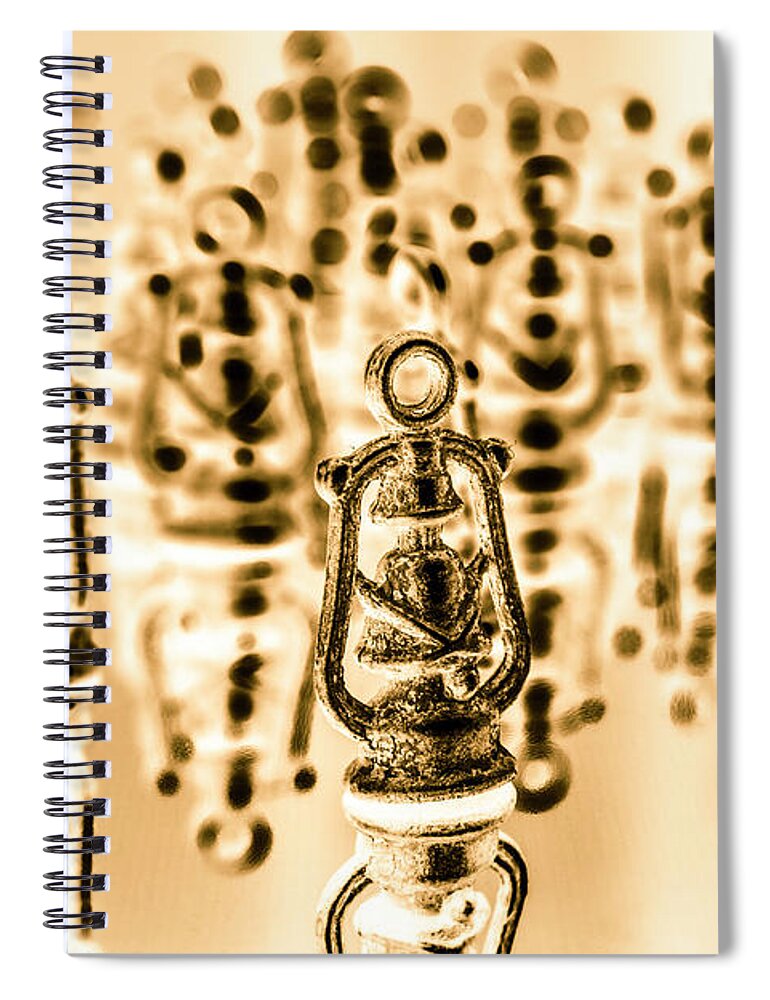 Light Spiral Notebook featuring the photograph Rustic reflections by Jorgo Photography