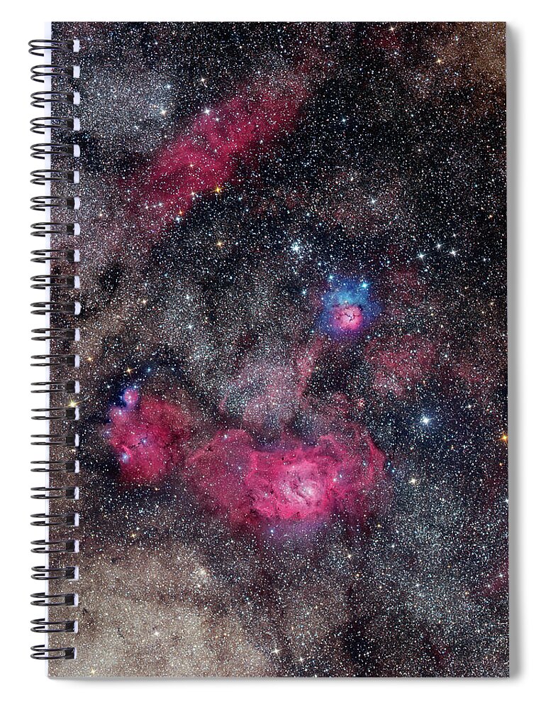 Constellation Spiral Notebook featuring the photograph Sagittarius Treasures by Image By Marco Lorenzi, Www.glitteringlights.com