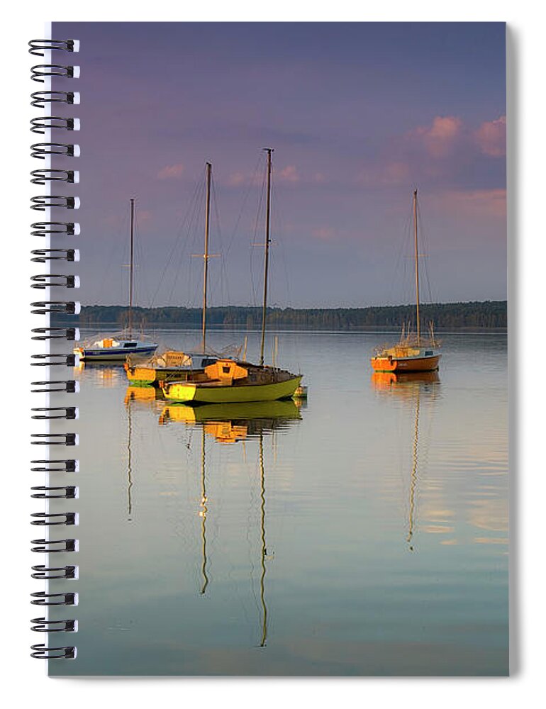 Sailboat Spiral Notebook featuring the photograph Sail To Nowhere by Michal Sleczek