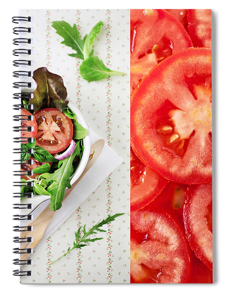 Facial Tissue Spiral Notebook featuring the photograph Salad by Uccia photography