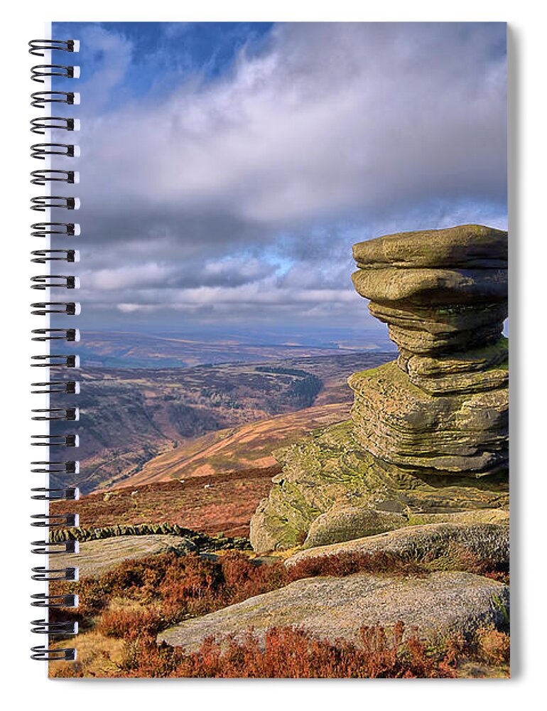 Scenics Spiral Notebook featuring the photograph Salt Cellar by James Ennis