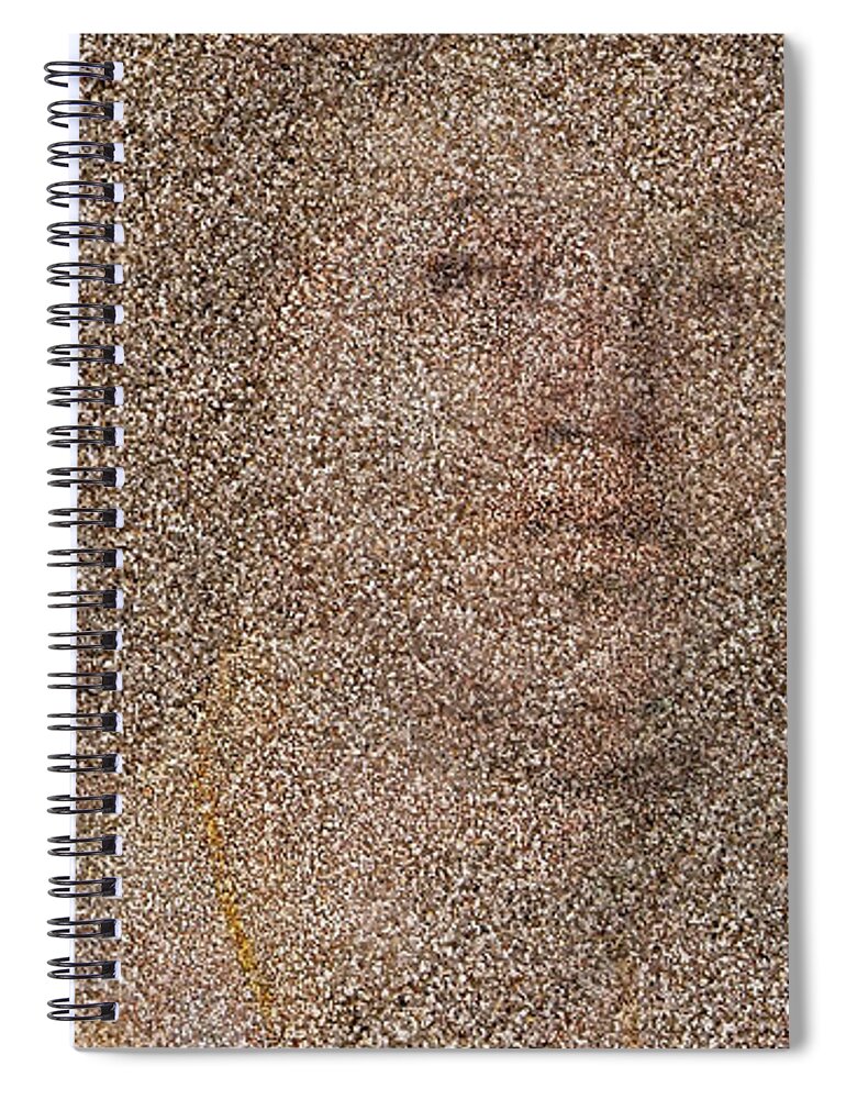 Sand Of Pompeii Spiral Notebook featuring the digital art Sand of Pompeii by Attila Meszlenyi