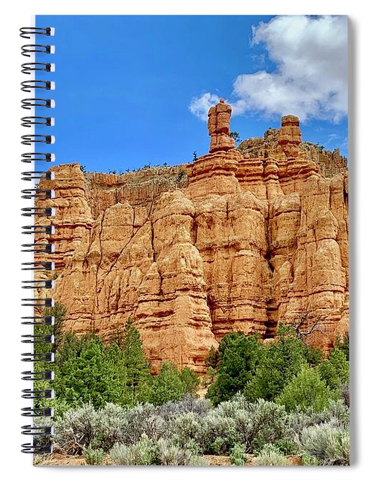 Photography Spiral Notebook featuring the photograph Sandstone Cliffs by Sean Griffin