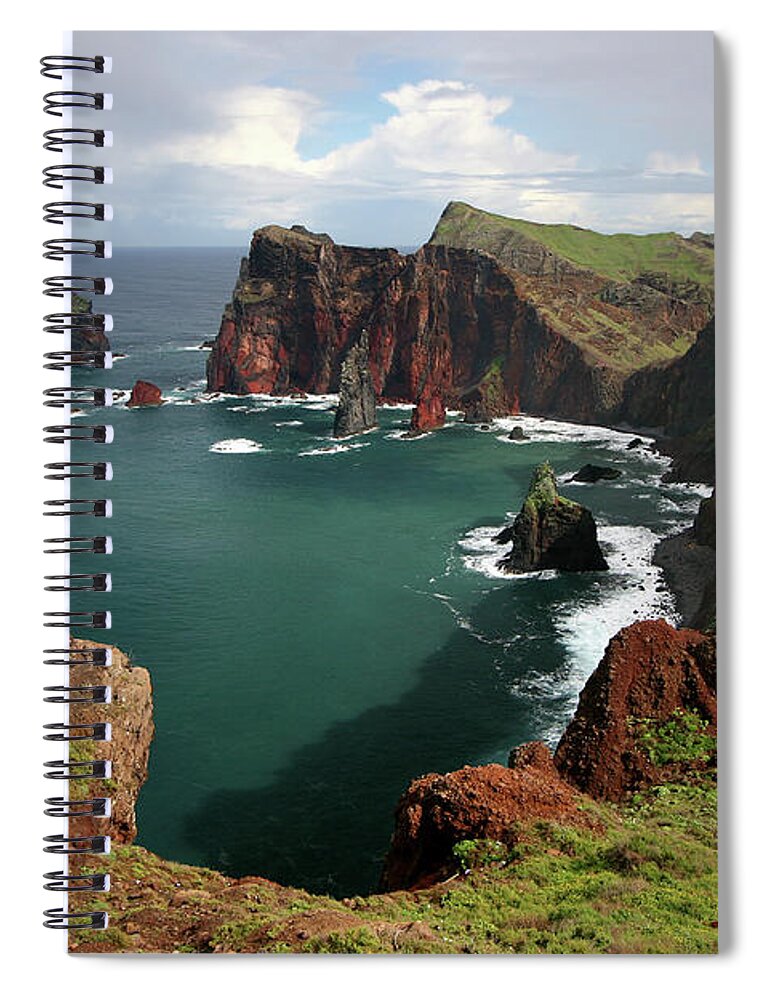 Scenics Spiral Notebook featuring the photograph Sao Lorenco Peninsula by Photo ©tan Yilmaz