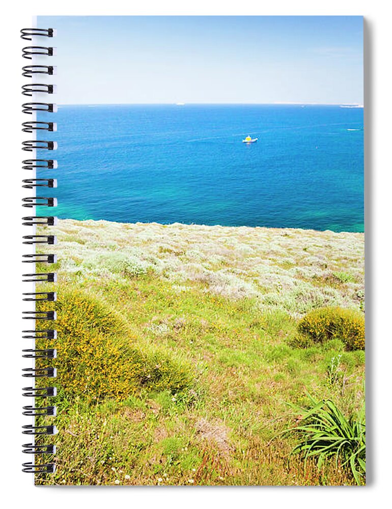 Water's Edge Spiral Notebook featuring the photograph Sardinian Coast by Spooh