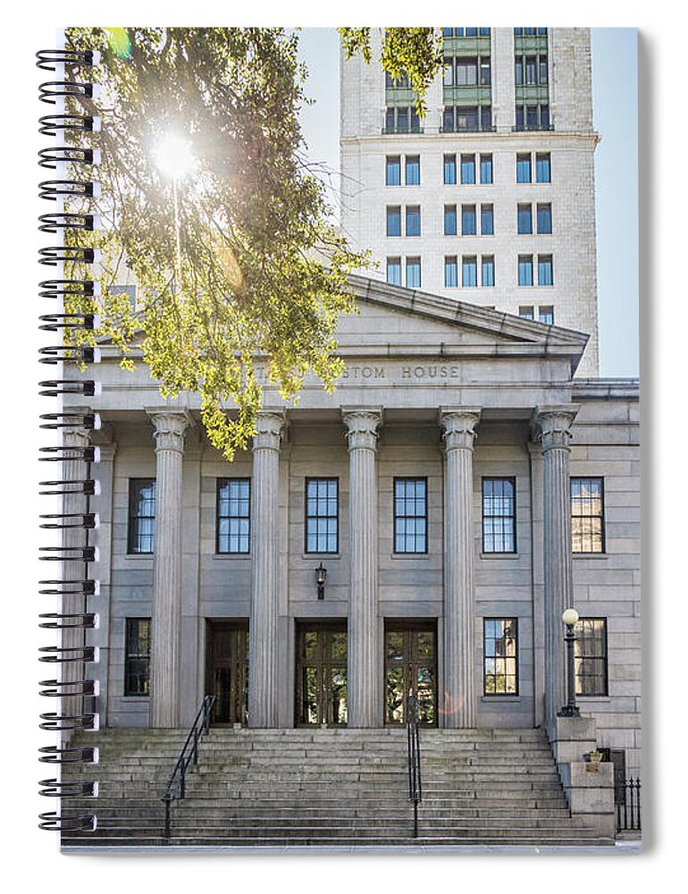 Savannah Spiral Notebook featuring the photograph Savannah Architecture by Framing Places