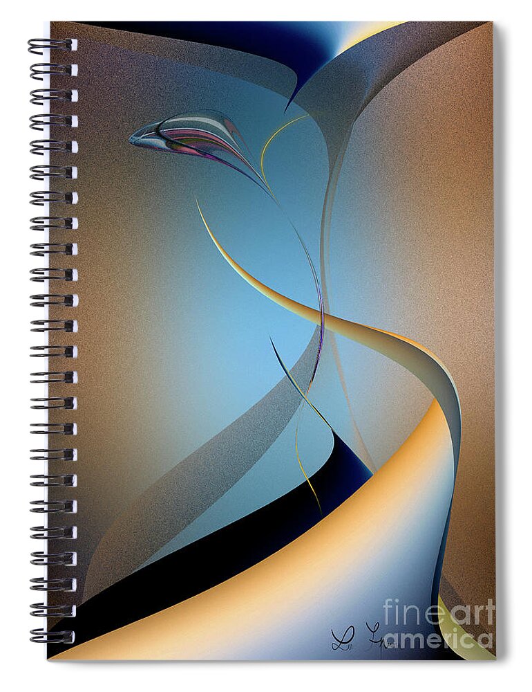Scheherazade Spiral Notebook featuring the digital art Scheherazade by Leo Symon