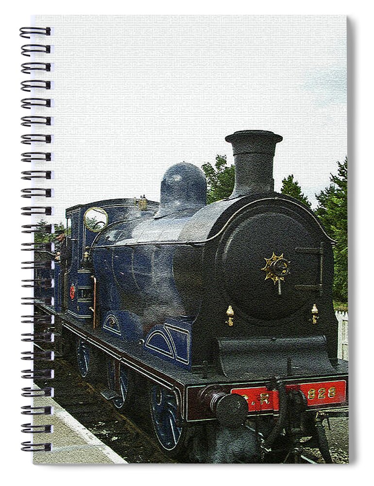 Scotland Spiral Notebook featuring the photograph SCOTLAND. Aviemore. Strathspey Railway. by Lachlan Main