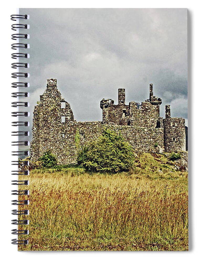 Scotland. Loch Awe Spiral Notebook featuring the photograph SCOTLAND. Loch Awe. Kilchurn Castle. by Lachlan Main