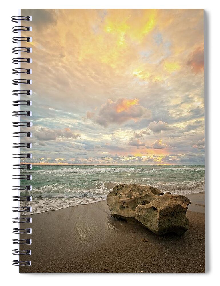 Seascape Spiral Notebook featuring the photograph Sea and Sky by Steve DaPonte