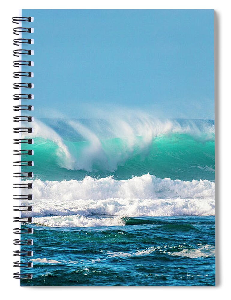 Ocean Spiral Notebook featuring the photograph Sea Break by Anthony Jones