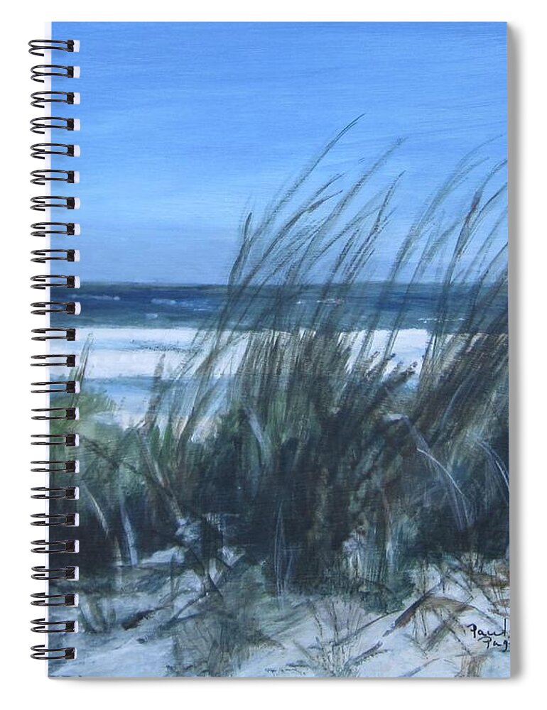 Acrylic Spiral Notebook featuring the painting Sea Breeze by Paula Pagliughi