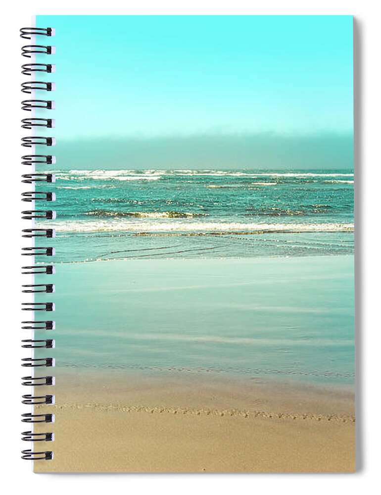 Beach Spiral Notebook featuring the photograph Seascape 4, Oregon coast by Aashish Vaidya