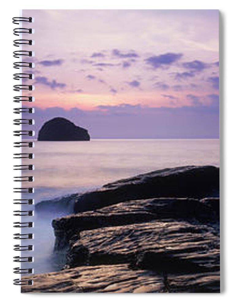 Tranquility Spiral Notebook featuring the photograph Seascape, Cornwall, Uk by Peter Adams
