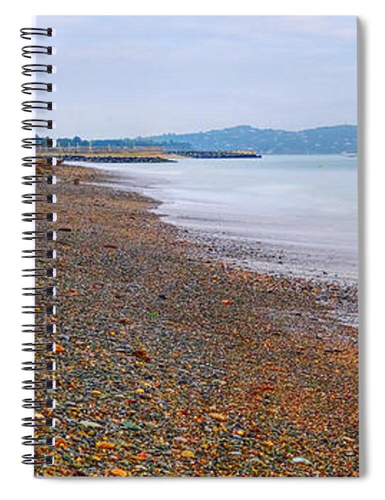 Dublin Spiral Notebook featuring the photograph Seaside Bray Dublin by Lidija Ivanek - SiLa