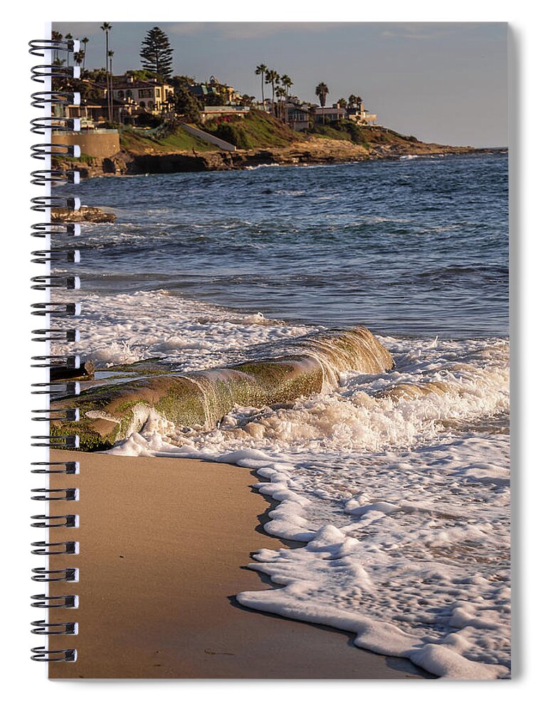 Beach Spiral Notebook featuring the photograph Seaside Views by Aaron Burrows