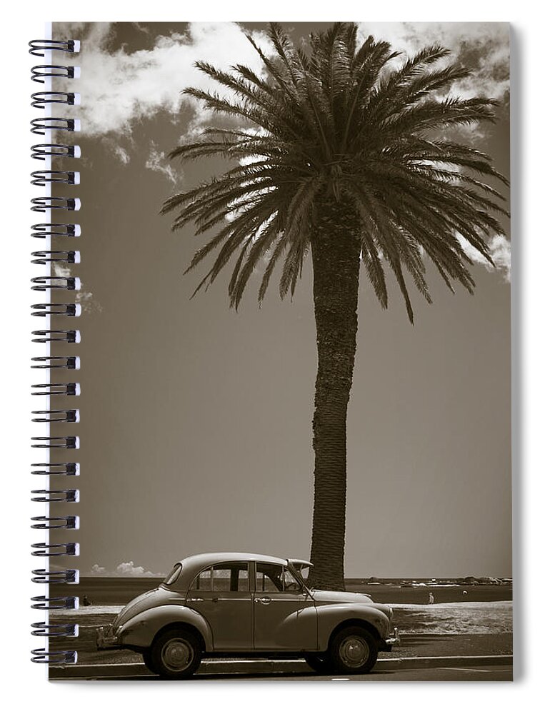 Latin America Spiral Notebook featuring the photograph Seaside_black&white by Baptist