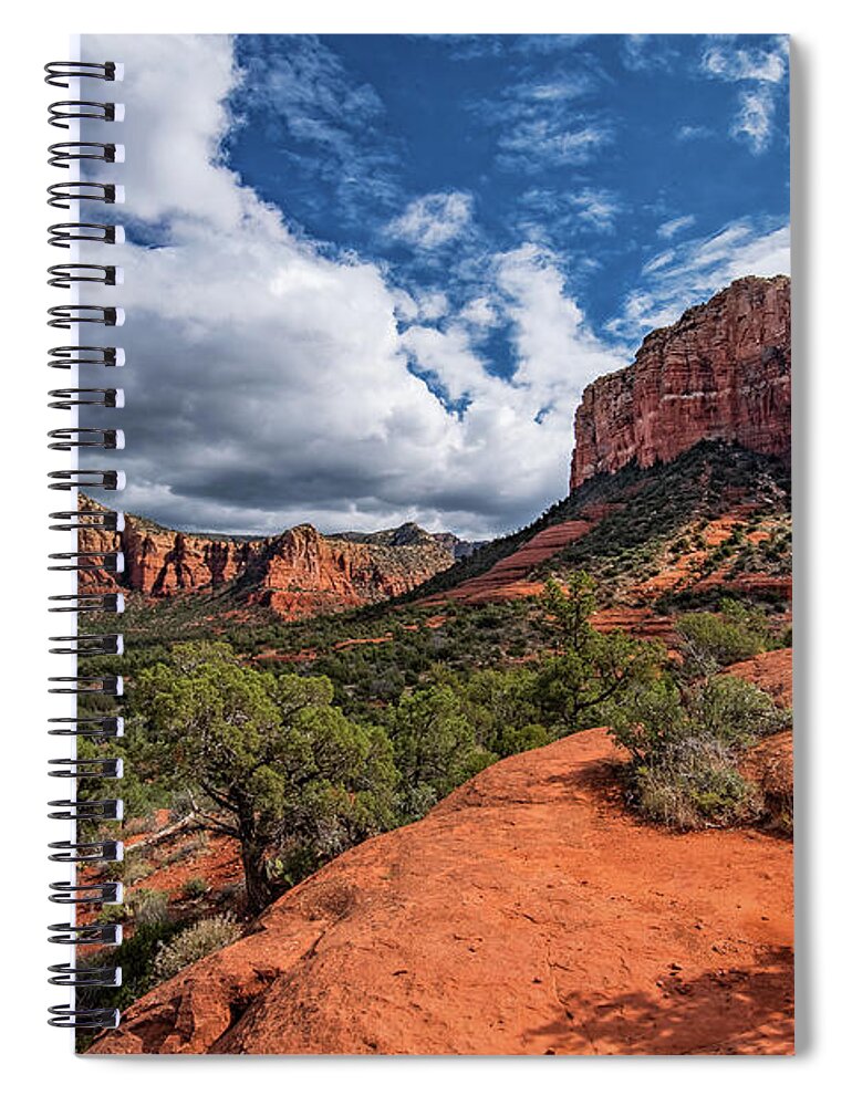 Sedona Spiral Notebook featuring the photograph Sedona Landscape by William Christiansen