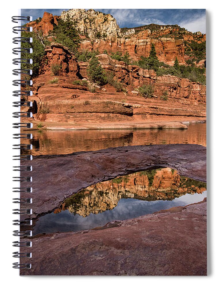 Sedona Spiral Notebook featuring the photograph Sedona near Oak Creek by William Christiansen
