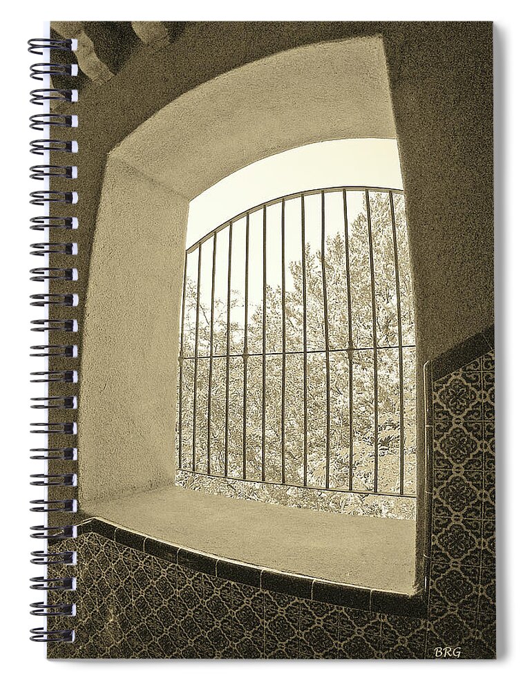 Window Spiral Notebook featuring the photograph Sedona Series - Through The Window by Ben and Raisa Gertsberg