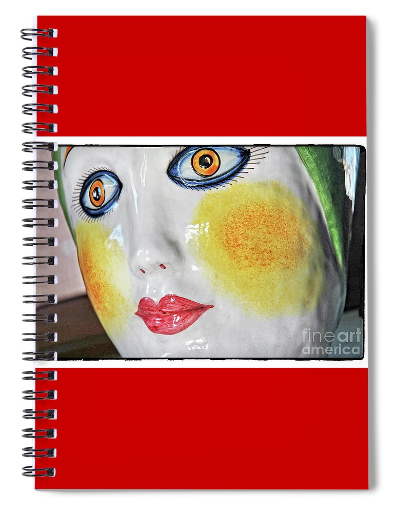 Porcelain Spiral Notebook featuring the photograph Senora Blue Eyes by Michael Ziegler