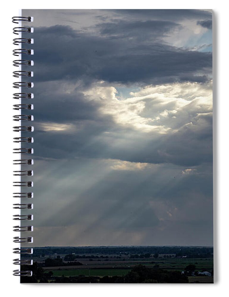Nebraskasc Spiral Notebook featuring the photograph September Storm Chasing 026 by NebraskaSC