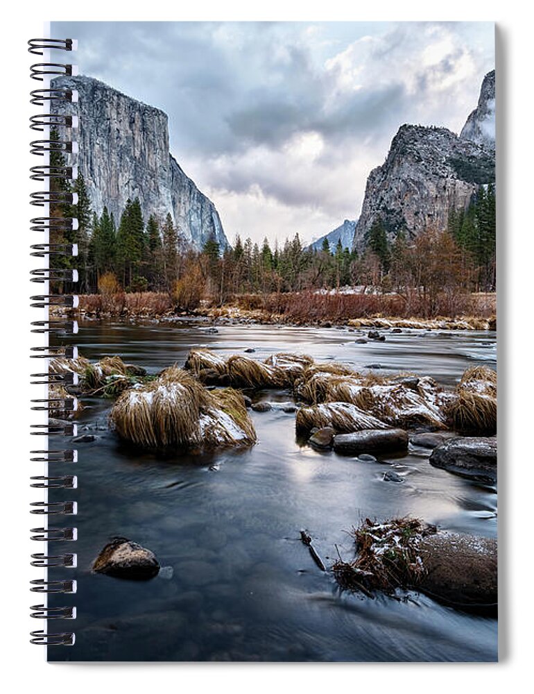 Valley Spiral Notebook featuring the photograph Serene Scene at Valley View by David Soldano