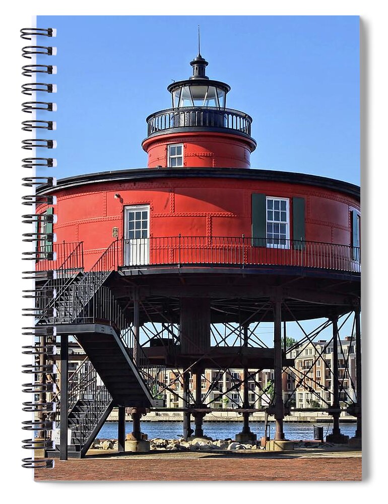 Baltimore Spiral Notebook featuring the photograph Seven Foot Knoll by DJ Florek