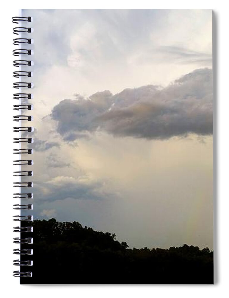 Weather Spiral Notebook featuring the photograph Shades of Sky by Ally White