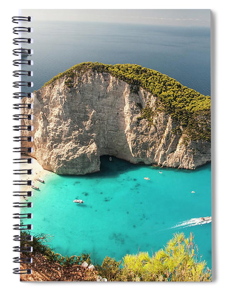 Beach Spiral Notebook featuring the photograph Shipwreck Beach by Rob Hemphill