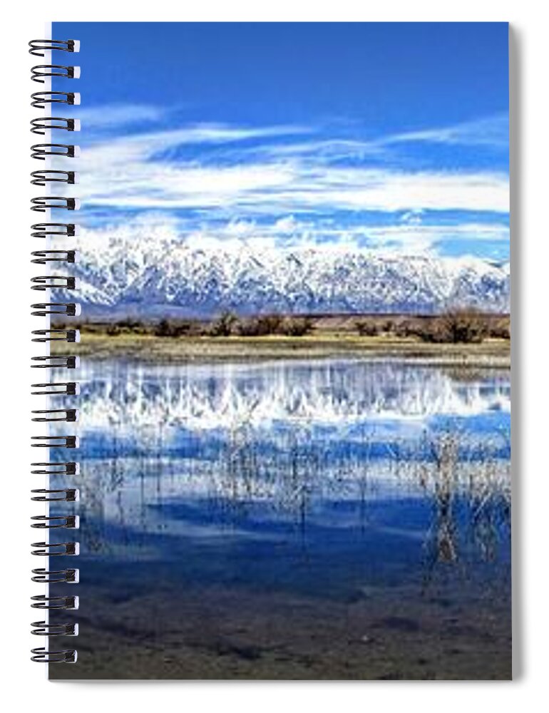 Blue Spiral Notebook featuring the photograph Sierra Blue by Marilyn Diaz
