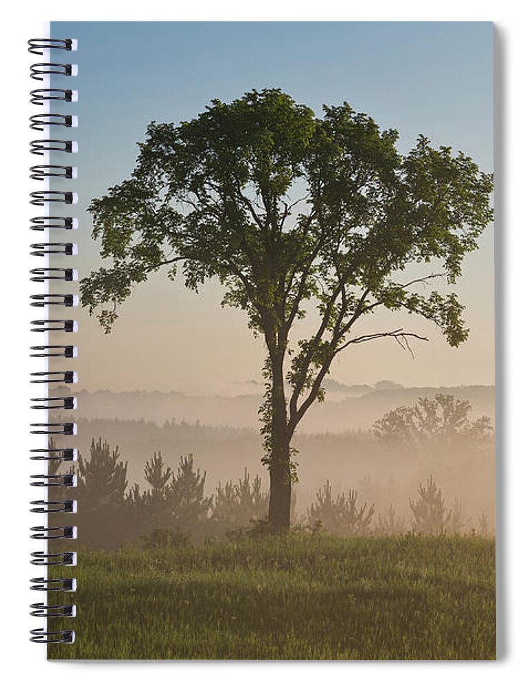 Fog Spiral Notebook featuring the photograph Silence by Penny Meyers