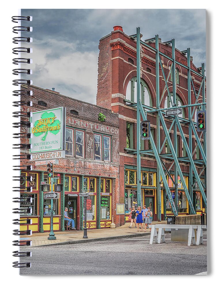 Beale Street Spiral Notebook featuring the photograph Silky O' Sullivan's by Susan Rissi Tregoning