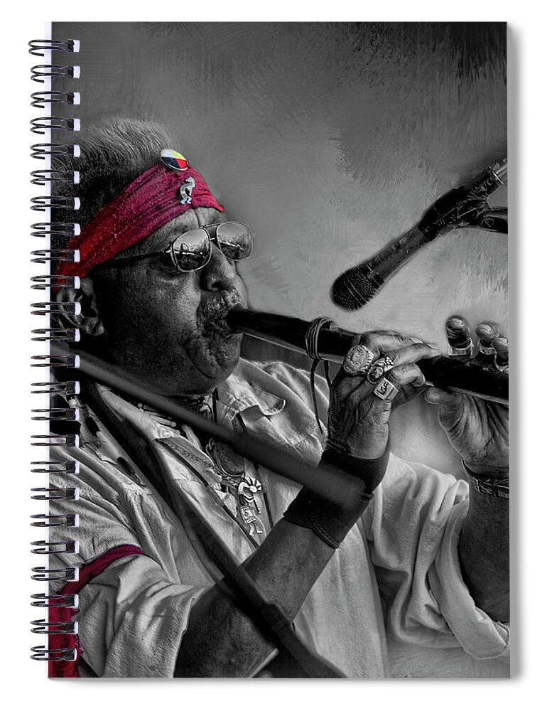 Evie Spiral Notebook featuring the photograph Silver Fox by Evie Carrier
