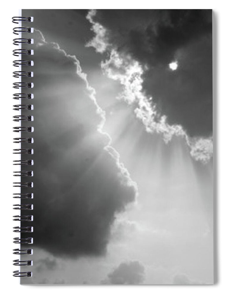 Cloud Spiral Notebook featuring the photograph Silver Lining by Earnest Diaz