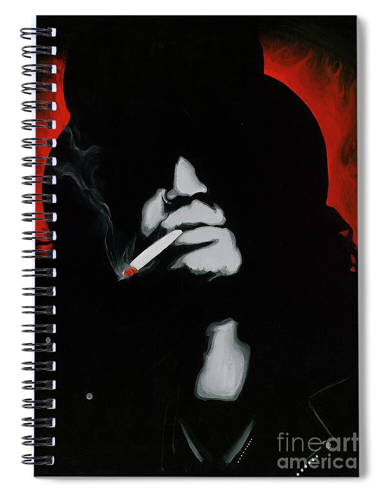 Slash Painting Spiral Notebook featuring the painting Slash by Ashley Lane