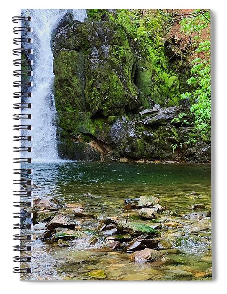 Sly Park Spiral Notebook featuring the photograph Sly Park Falls by Steph Gabler