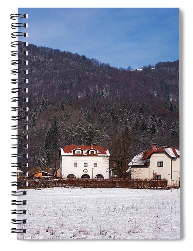 Smarna Gora Spiral Notebook featuring the photograph Smarna Gora in Winter by Ian Middleton