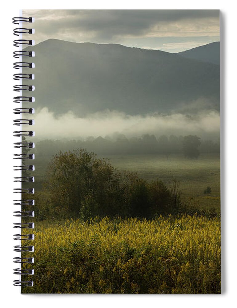 Sunrise Spiral Notebook featuring the photograph Smoky Mountain October 2 by Mike Eingle